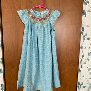 Tennille Kids Blue Striped Dress sz-4